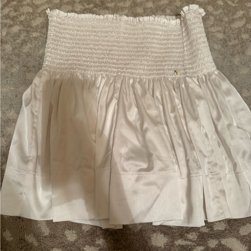 NATURAL LIFE White Skorts with Smocked Waistband